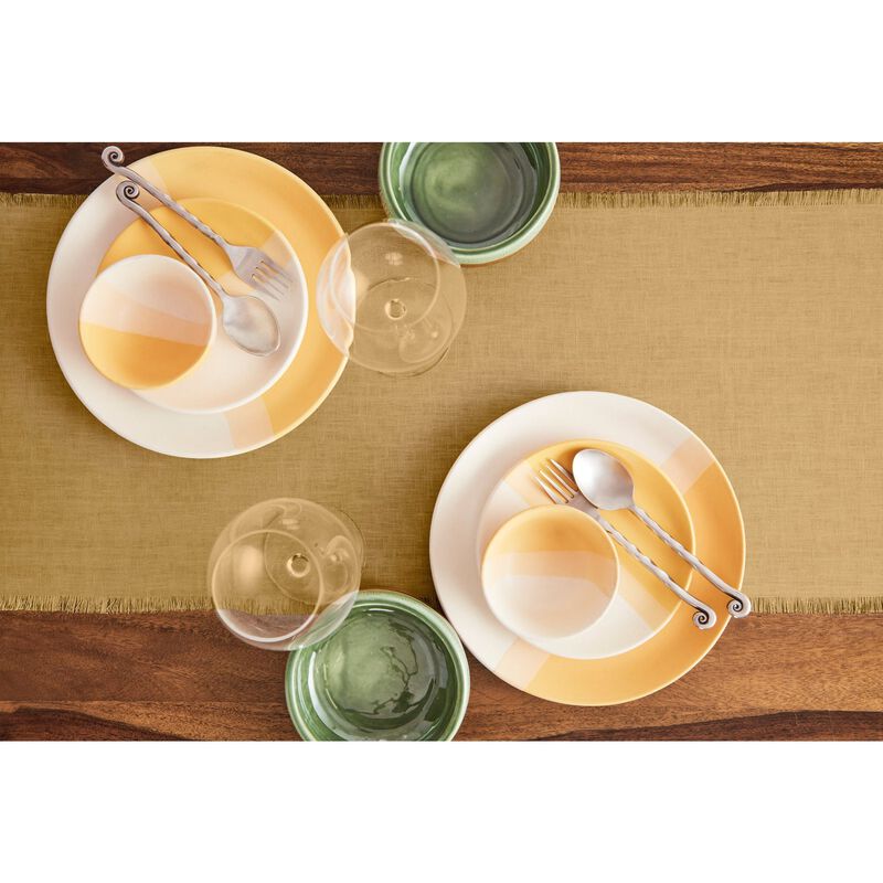 Solino Home 100% Pure Linen Table Runner 14 x 108 Inch | Milan