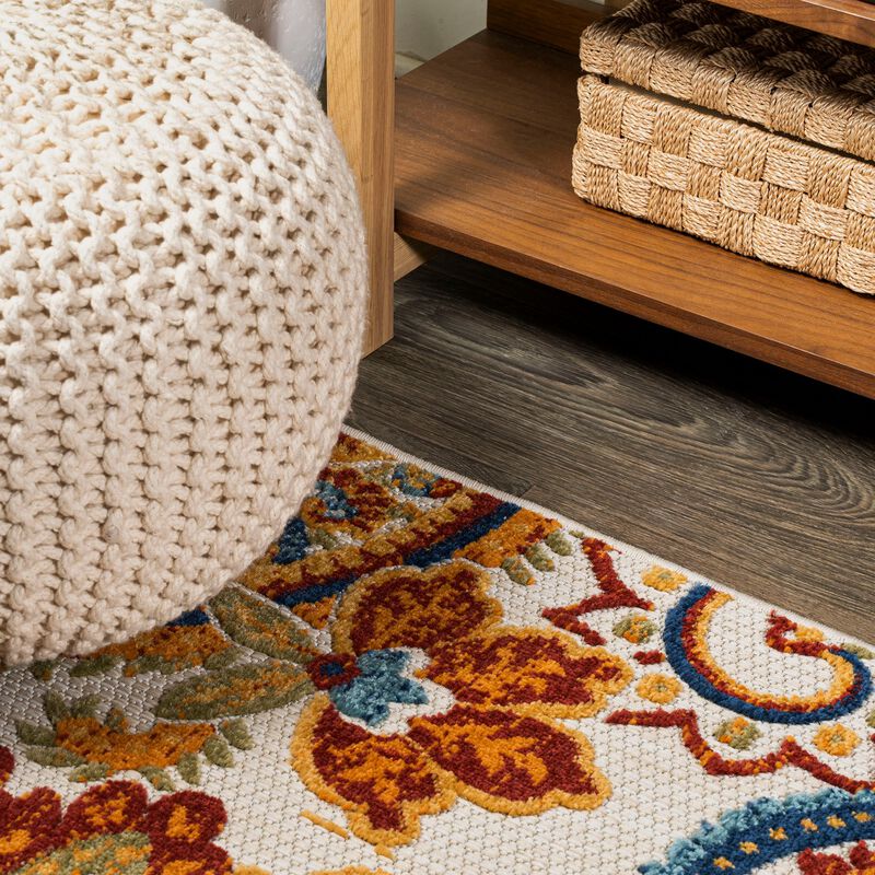 Gordes Paisley High-Low Indoor/Outdoor Area Rug