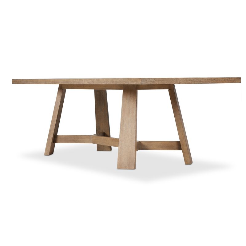 Munich 96" Warm Natural Oak Dining Table