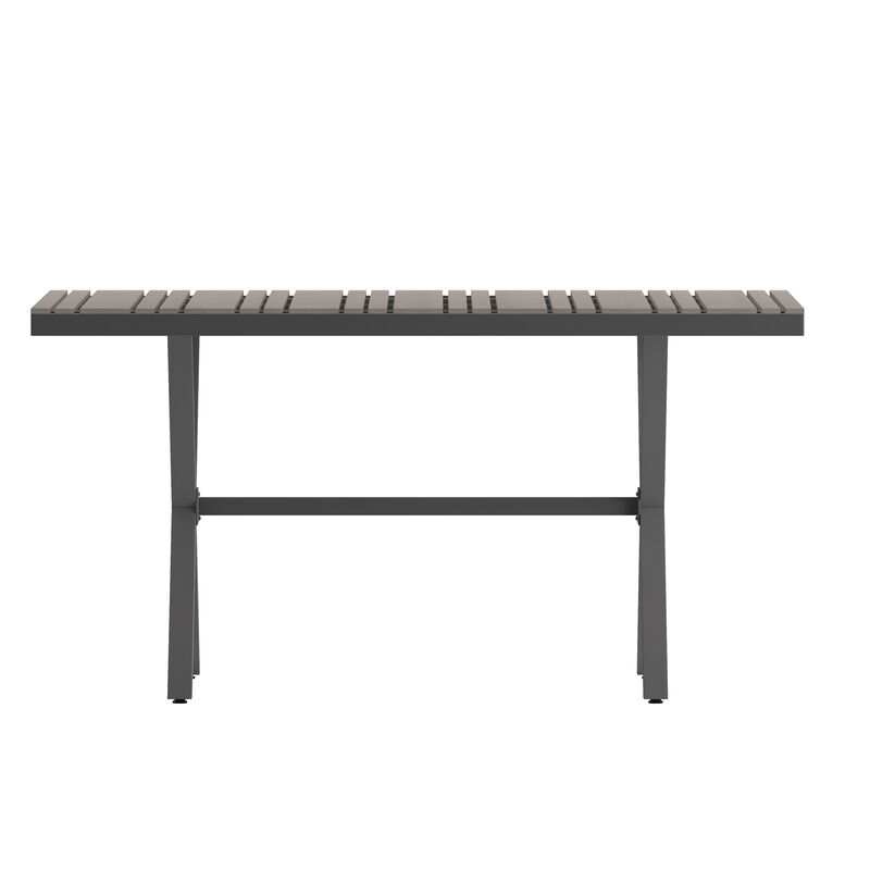 Faux Teak Restaurant Table