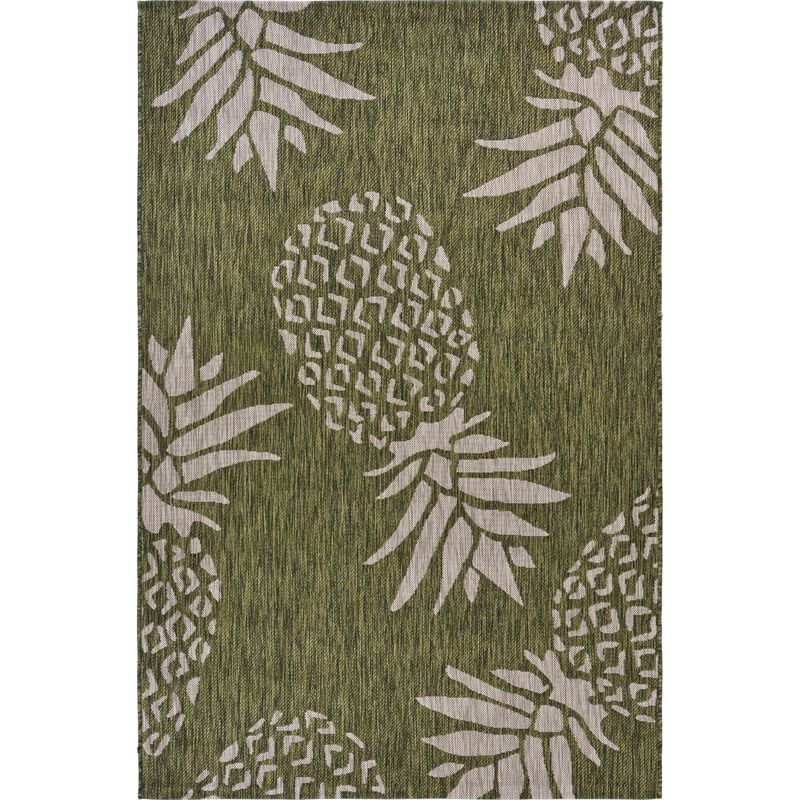 Pineapple Rectangular Outdoor Area Throw Rug