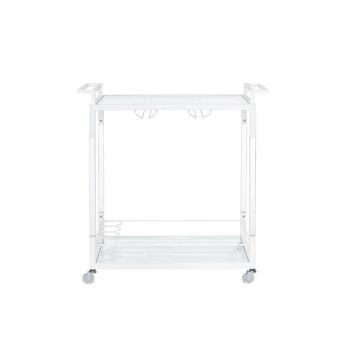 Progressive Furniture Bar Cart, Snow White