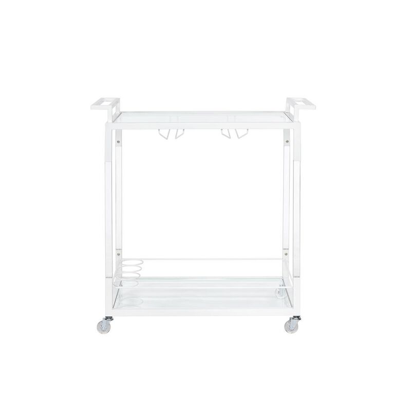Progressive Furniture Bar Cart, Snow White