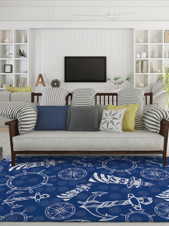 Harbor HA9 Navy 8' x 10' Rug