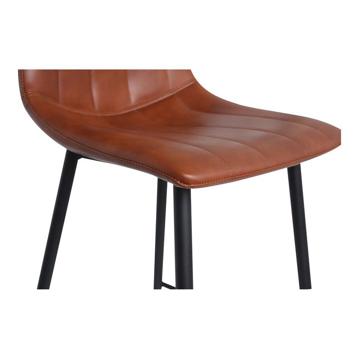 Moe's Home Collection Alibi Barstool Brown-Set Of Two