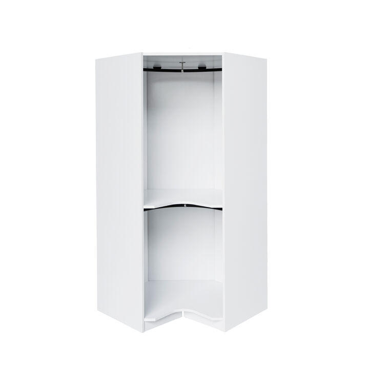 Merax Polygon Corner Wardrobe Closet