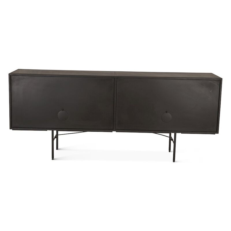 World Interiors St. George 72 Sideboard in Oxidized Black