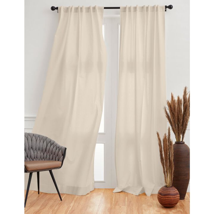 Solino Home Cotton Linen Curtain | Cotton Linen for Thanksgiving, Christmas