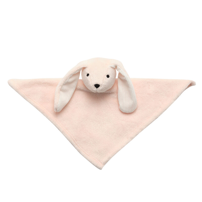 Lambs & Ivy Pink Bunny Soft Baby/Child/Toddler Plush Lovey Security Blanket