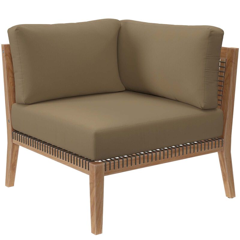 Modway - Clearwater Outdoor Patio Teak Wood Loveseat