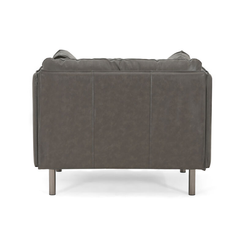 Merax PU Leather Accent Chair for Living Room