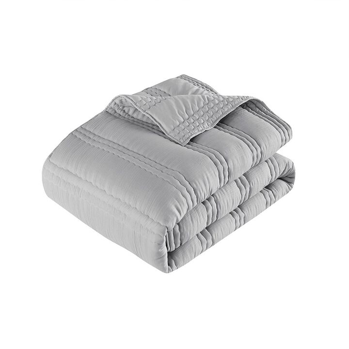 Gracie Mills Estrella Poly Gauze Quilt Set