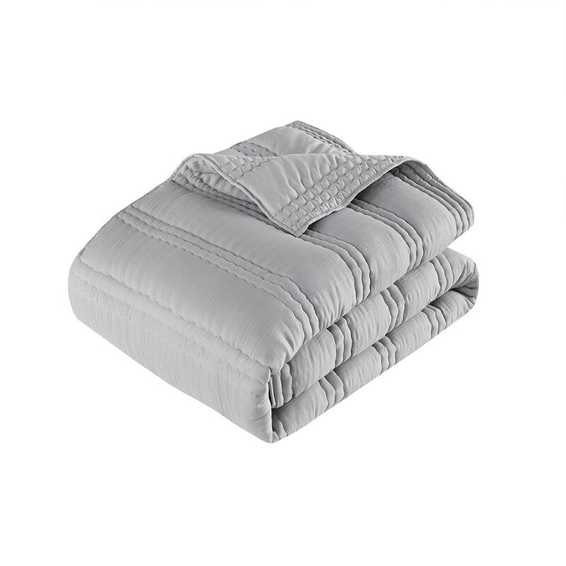 Gracie Mills Estrella Poly Gauze Quilt Set