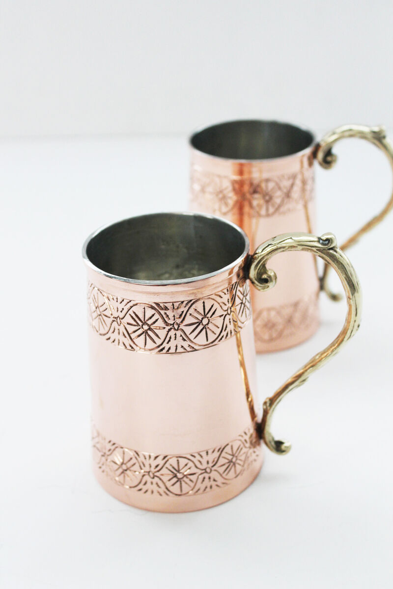Coppermill Kitchen Vintage Inspired Tankard Stein Mugs Set/2