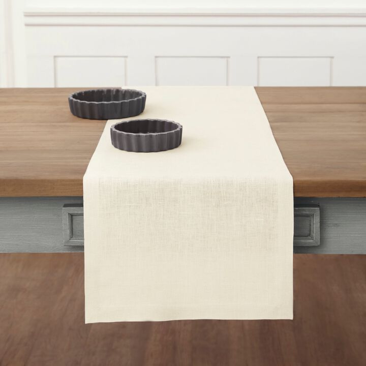 Solino Home 100% Pure Linen Table Runner | Fete for Valentine;s