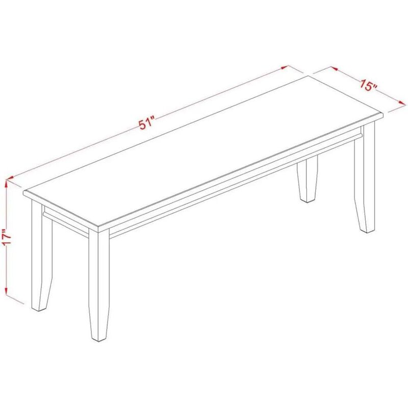 6 Piece Dining Room Set Consists of a Rectangle Solid Wood Table