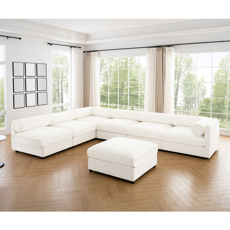 Merax Modern Modular Sectional Sofa with Storage
