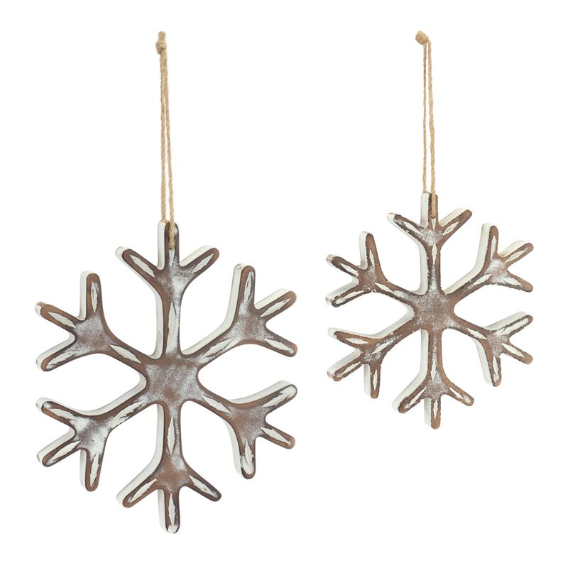 Snowflake Christmas Ornament for Holiday Tree Decor (Set of 12)