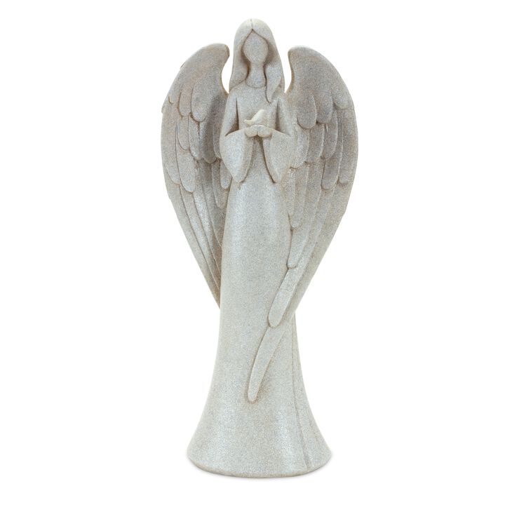 Set of 2 Resin Angels – Peaceful Garden Statues for Yard, Patio, and Outdoor Spaces