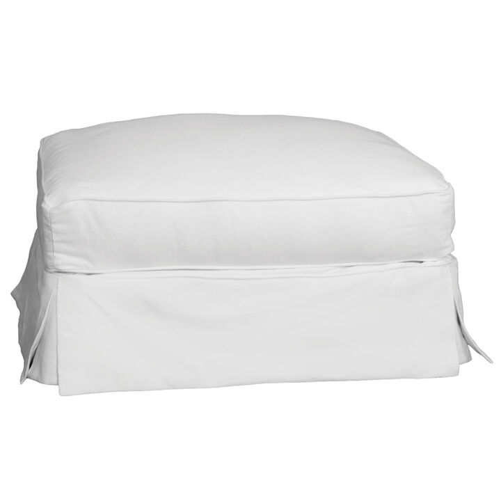 Americana Upholstered Pillow Top Ottoman