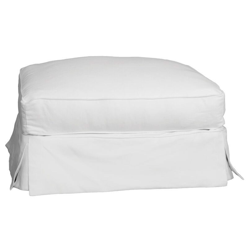 Americana Upholstered Pillow Top Ottoman