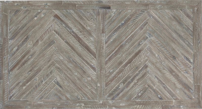 Herringbone Solid Wood Rectangular Dining Table
