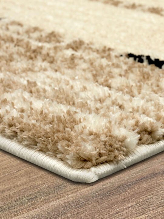 Traverse By Bobby Berk Traverse Lanes Tan 6' X 9' Rug