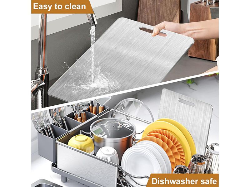 NTIERA Stainless Steel Cutting Board - Titanium Cutting Board