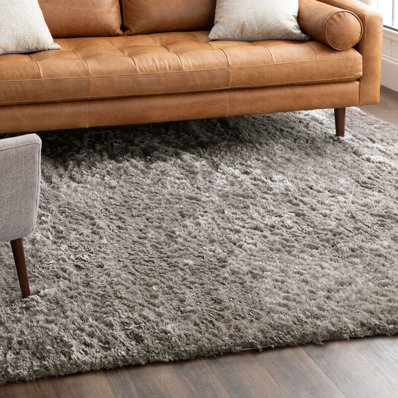 Billow Shag Billow Shag Taupe 5' 3" X 8' Rug