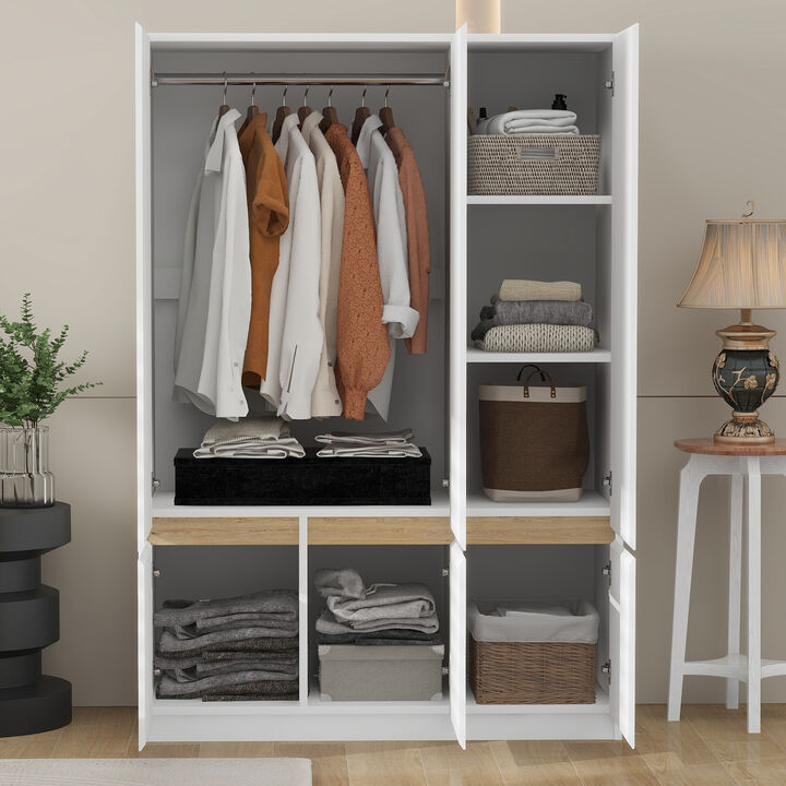 Merax 6-Door Wardrobe Storage for Bedroom