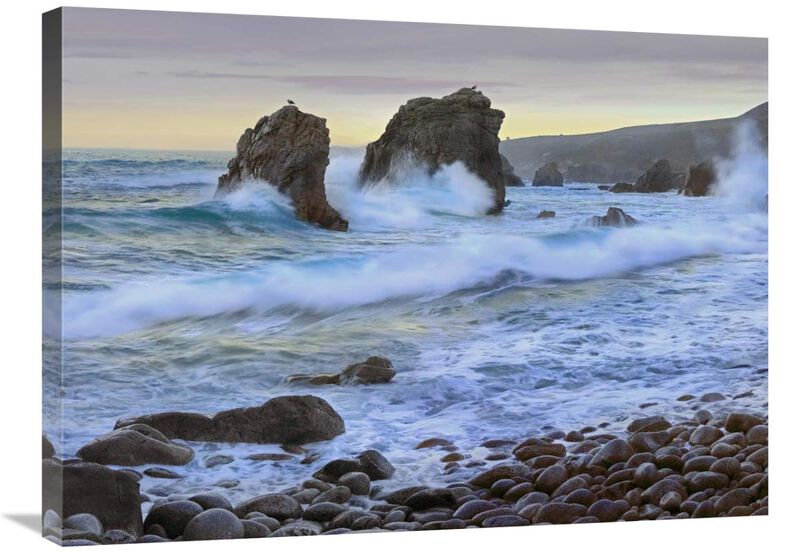 Cove and seastacks near Garrapata State, Beach Big Sur, California-Canvas Art-32x24
