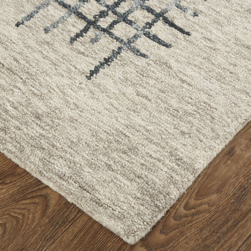 Maddox 8630F Gray/Black/Tan 9' x 12' Rug