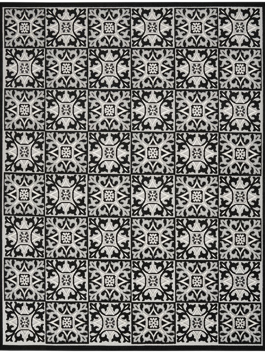 Aloha ALH34 Black/White 6' x 9' Rug