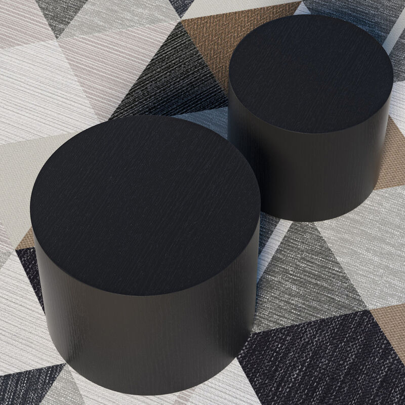 Black Oak Veneer Table Set for Any Room