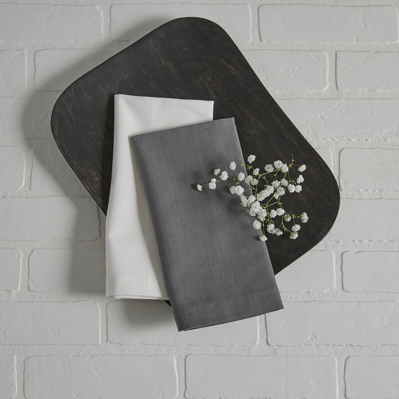 Split P Charcoal Elements Solid Napkin Set of 4