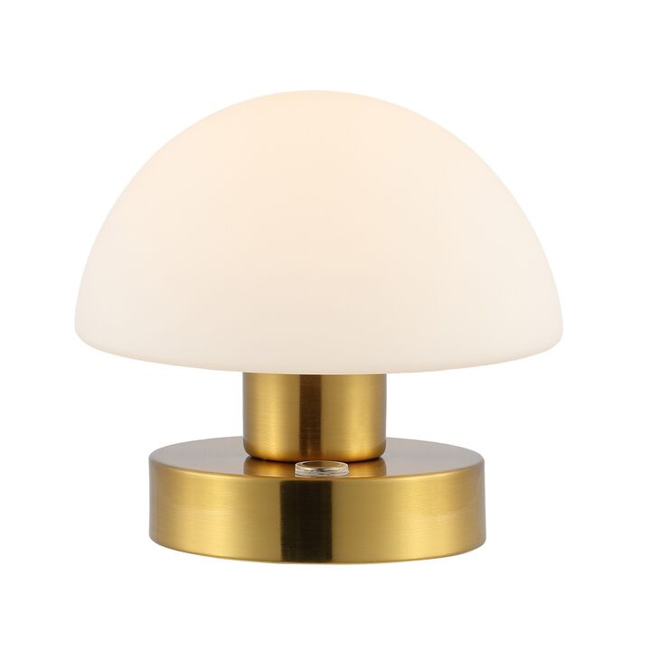 Zoe Bohemian Farmhouse Iron Rechargeable Integrated LED Table Lamp