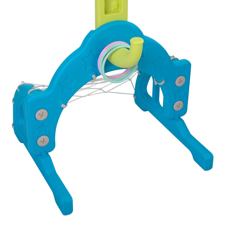 5-in-1 Toddler Slide and Swing Set with Accessories