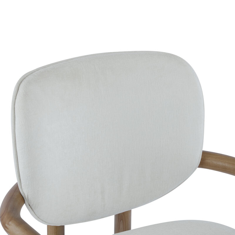 Merax Rubber Wood Dining Chairs Arm Chairs 2 Pieces