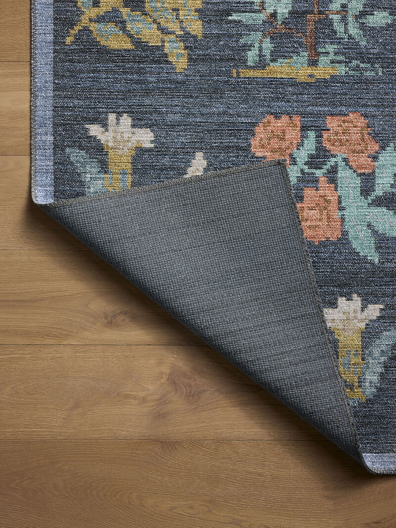 Rosa RSA-03 Navy 7''6" x 9''6" Rug by Rifle Paper Co.