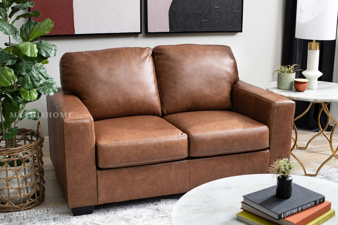Bolsena Leather Loveseat