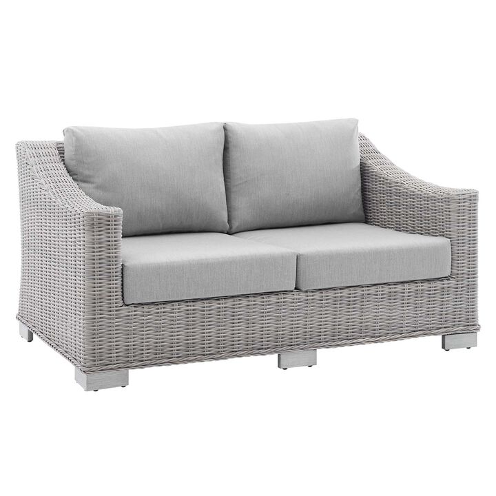 Modway - Conway Sunbrella® Outdoor Patio Wicker Rattan Loveseat