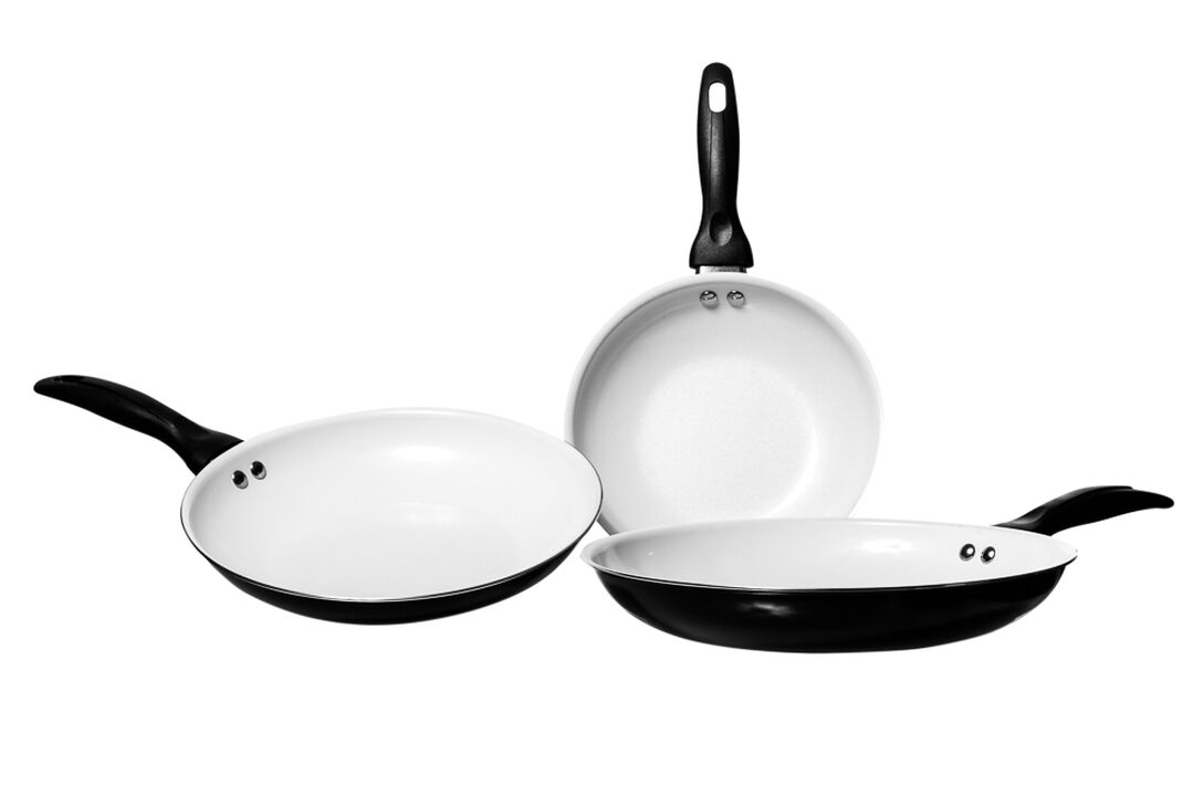Aluminum 3-Piece Non-Stick Frying Pan Set