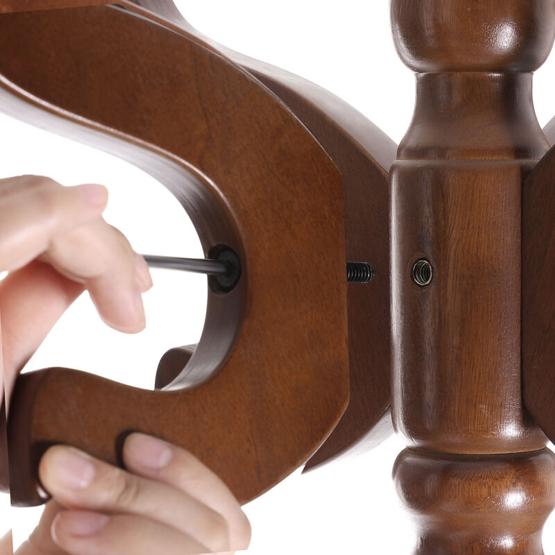 Coat Rack Free Standing with 11 Hooks, Wooden Hall Tree Coat Hat Tree