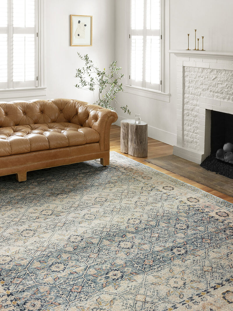 Jocelyn JOC04 Sky/Multi 4' x 6' Rug