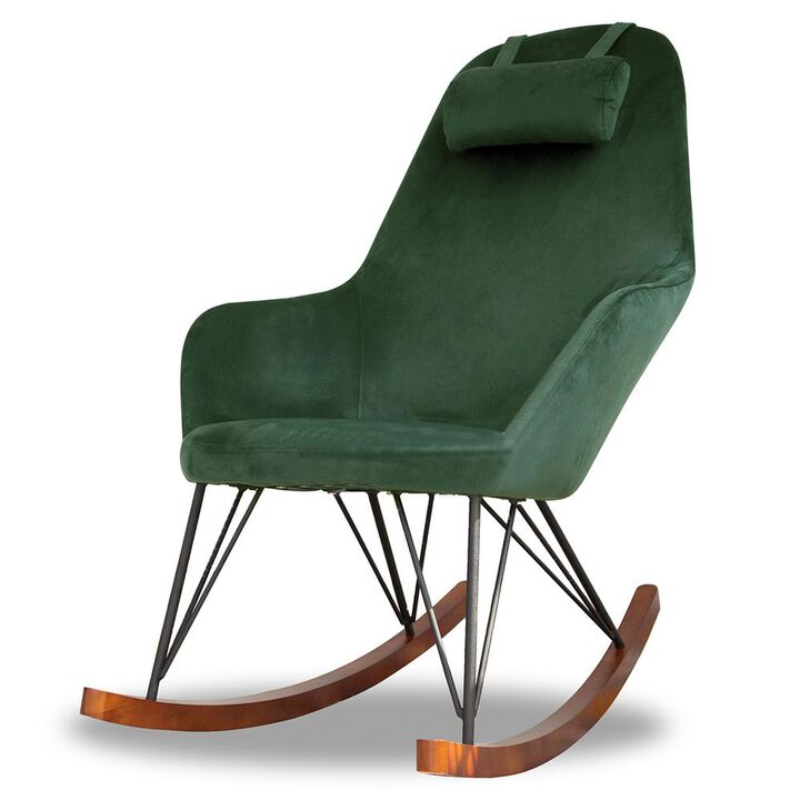 Ashcroft Furniture Co Chloe Mid Century Modern Rocker Livingroom and Bedroom Chair