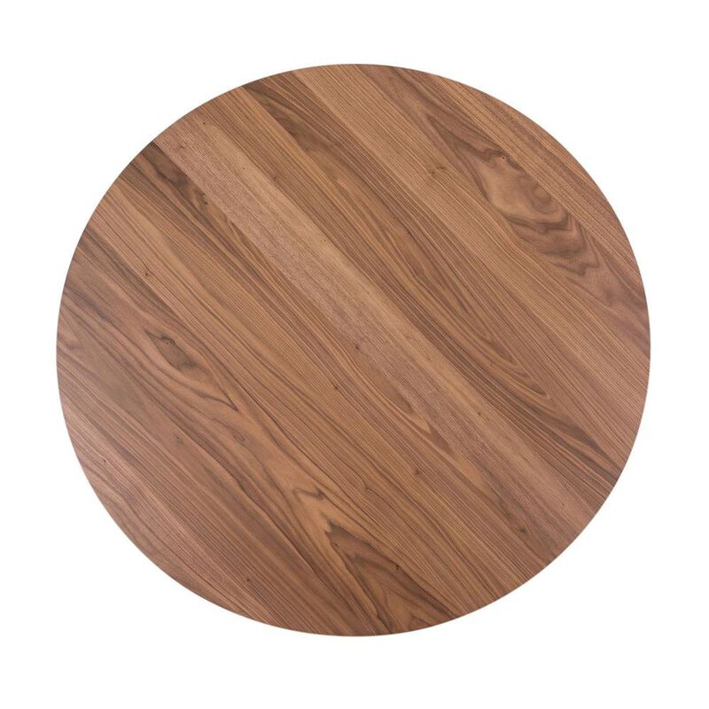 Starlight Canyon Home Brown Round Pedestal Dining Table – Elegant Dining Table for 4 Persons