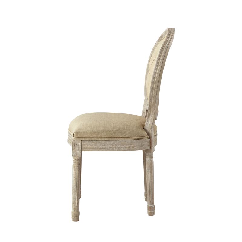 Rustic Manor Felicia Linen Dining Chair