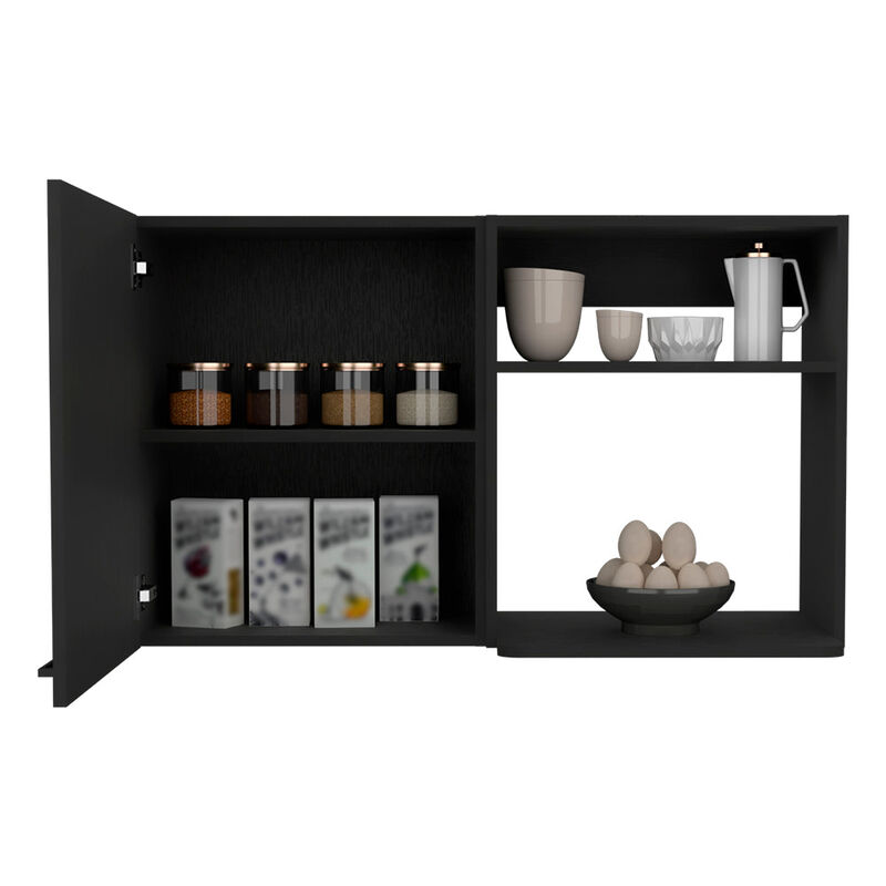Wall Cabinet Burwood Kitchen, Kitchen, Black