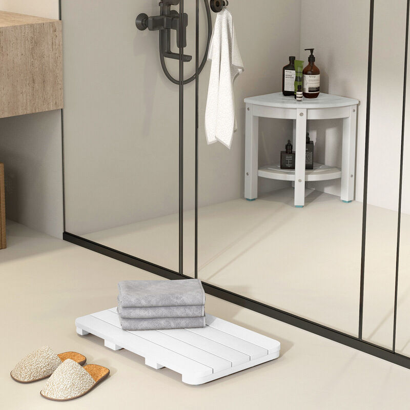 Waterproof HIPS Spa Shower Mat for Bathroom with Non Slip Foot Pads