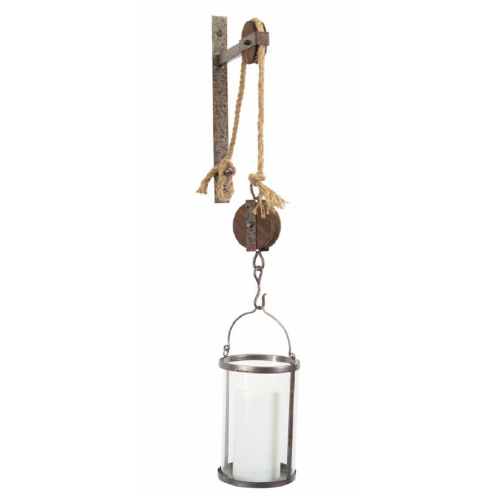 Pulley-Mounted Canister for Convenient Storage and Easy Access